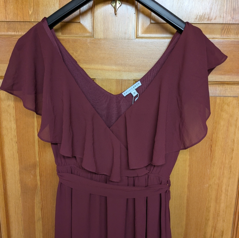 Baltic Born Katya Ruffle Maxi Dress Size Small New with Tag - Picture 5 of 9